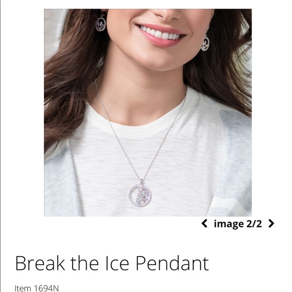 New by Touchstone Crystal “Break the Ice Pendant” - Picture 2 of 6